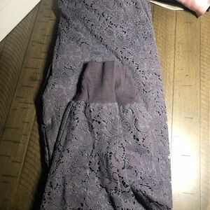 Gold Hawk Flounce Lace Pants